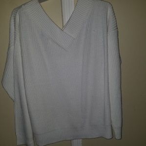 Women's White Sweater(Plus Size)